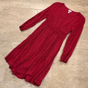 Burgundy Isabel Maternity Dress, Size Small